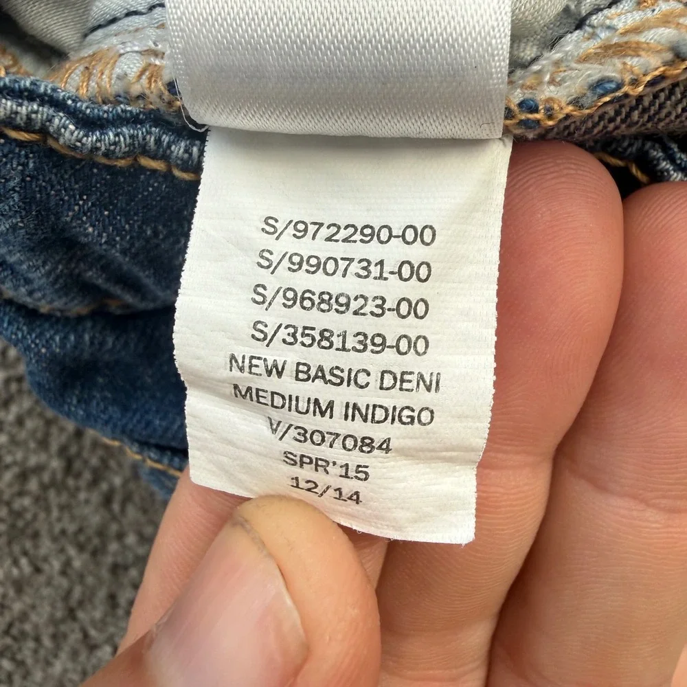 GapKids Girls Medium Indigo Denim Mini Skirt Adjustable Waist Size 7 358139-00